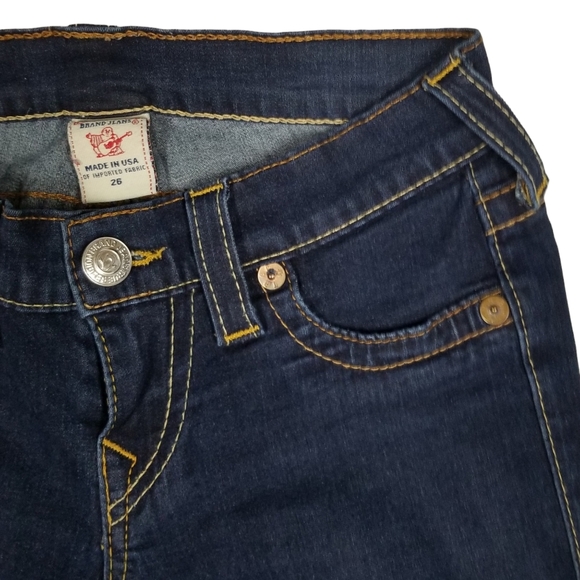 True Religion Casey Super Skinny Low Rise Ankle Length Jeans Women's Size 26 - Picture 6 of 15